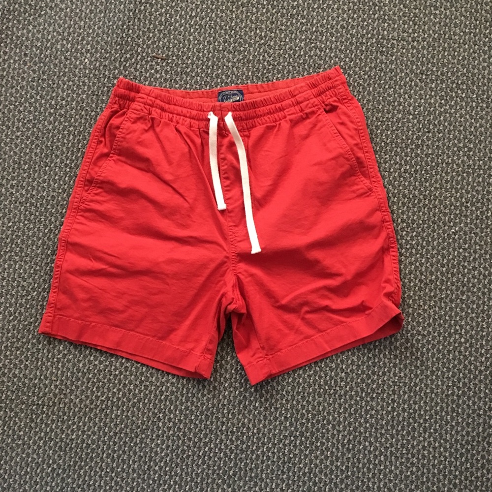 J Crew Dock Shorts - Red - Men’s Small